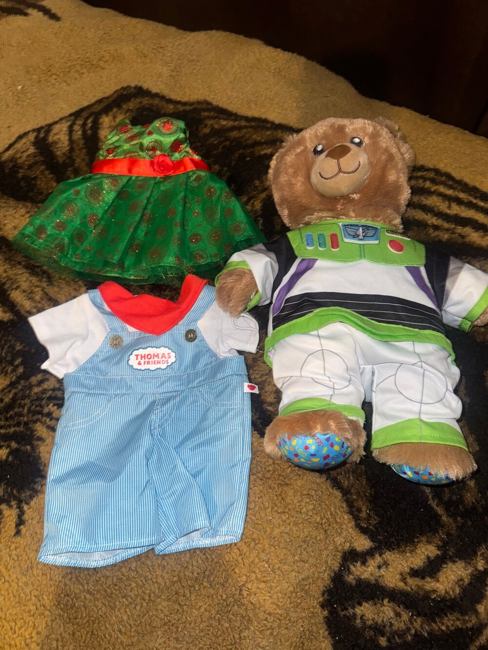 Buzz Lightyear Plush Birthday bear with Thomas and friends Outfit Set